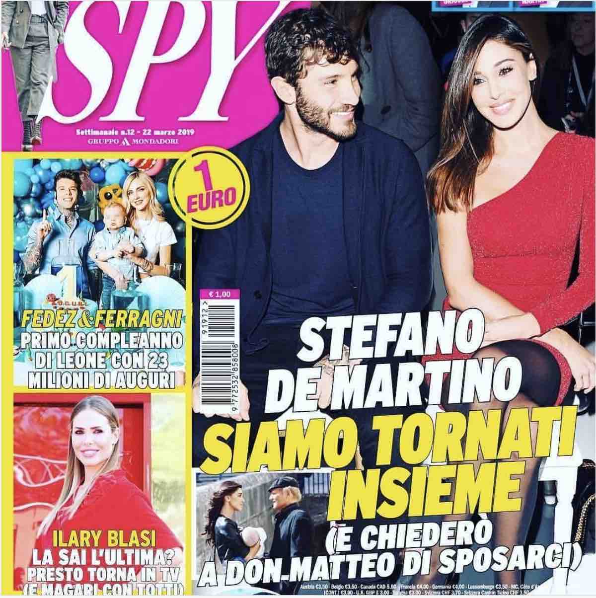 Stefano De Martino e Belen Rodriguez spyware