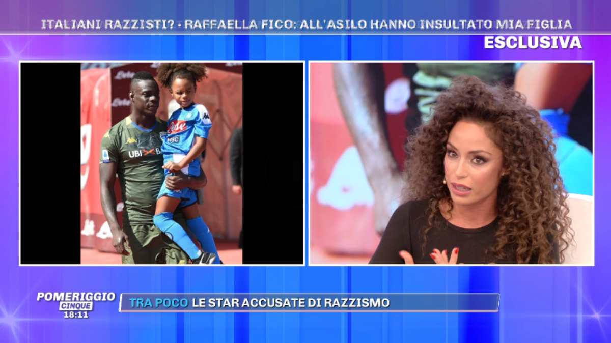 Raffaella Fico primo piano a Pomeriggio 5