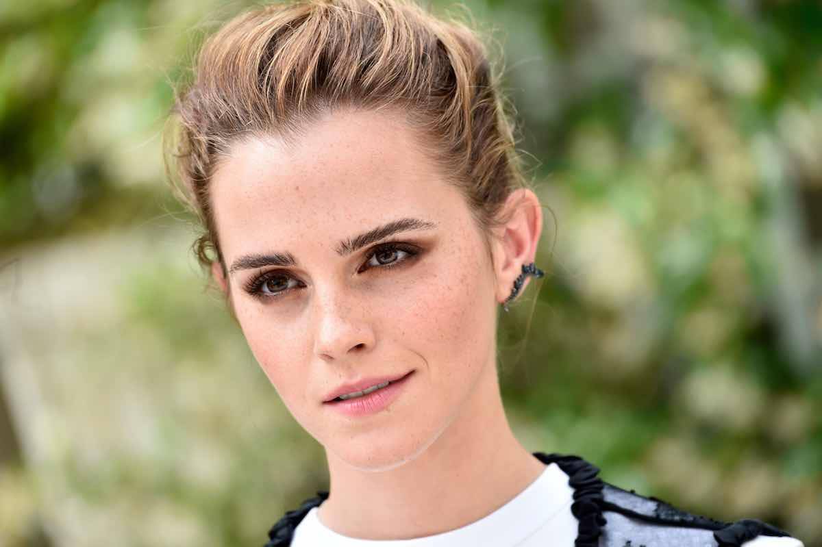 Emma Watson con il cast di Harry Potter per Natale