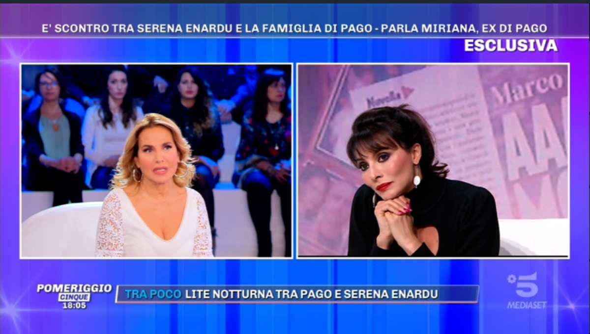 Miriana Trevisan da Barbara d'Urso a Pomeriggio 5