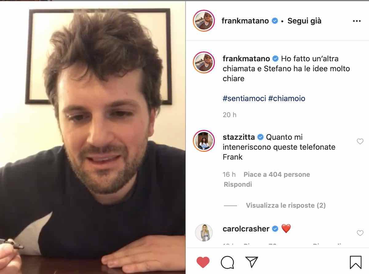 Frank Matano e le telefonate durante l'emergenza Coronavirus