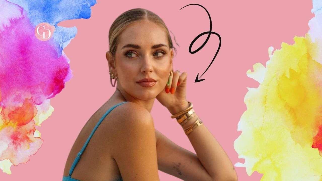 unghie arancioni chiara ferragni