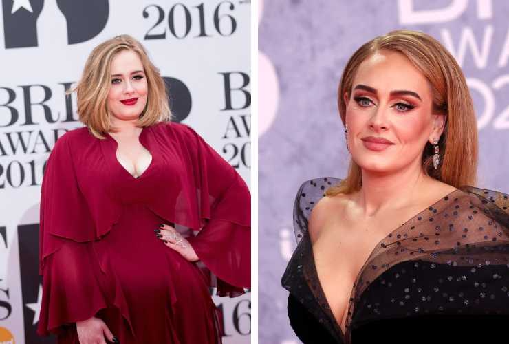 Adele nel 2016 e oggi