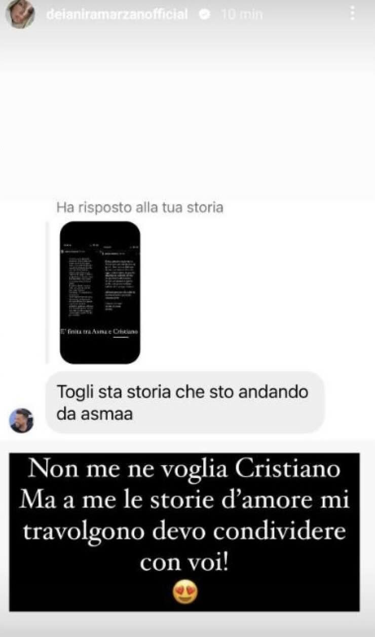 Folle gesto Cristiano per Asmaa