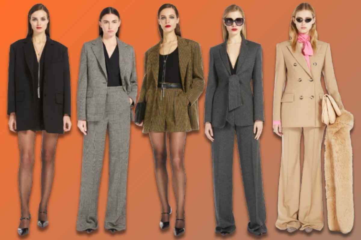 collage foto blazer max mara autunno 2024