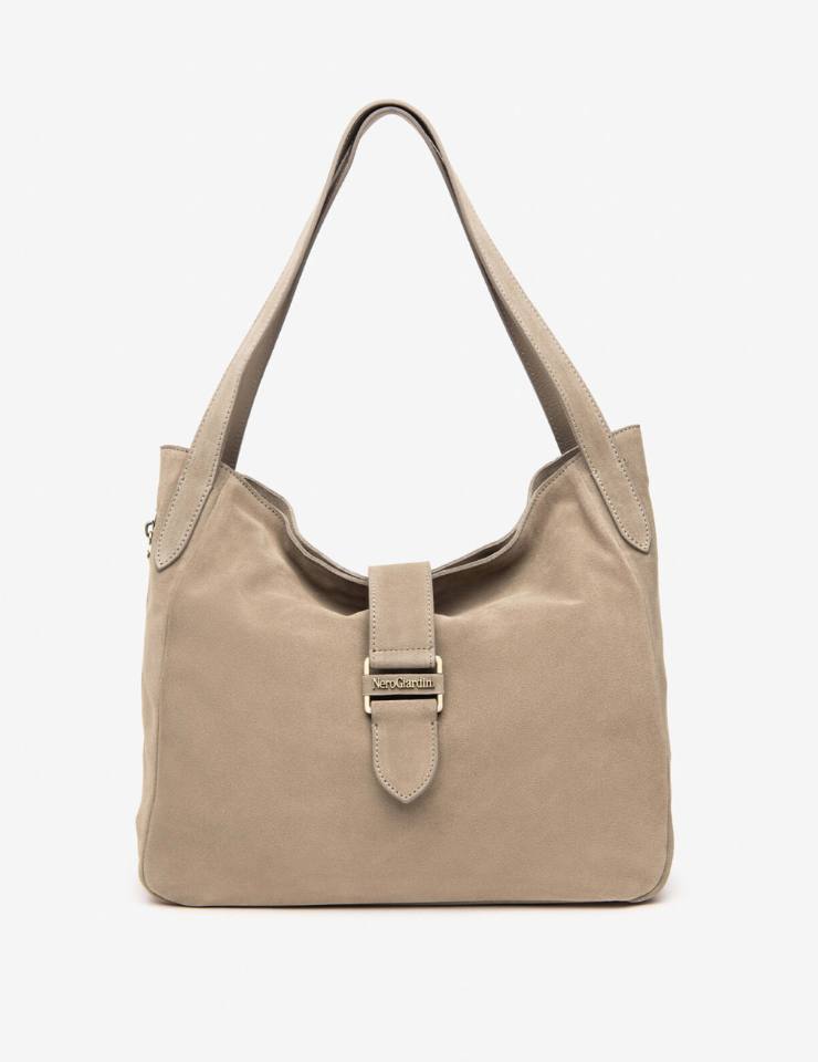 borsa hobo in pelle scamosciata