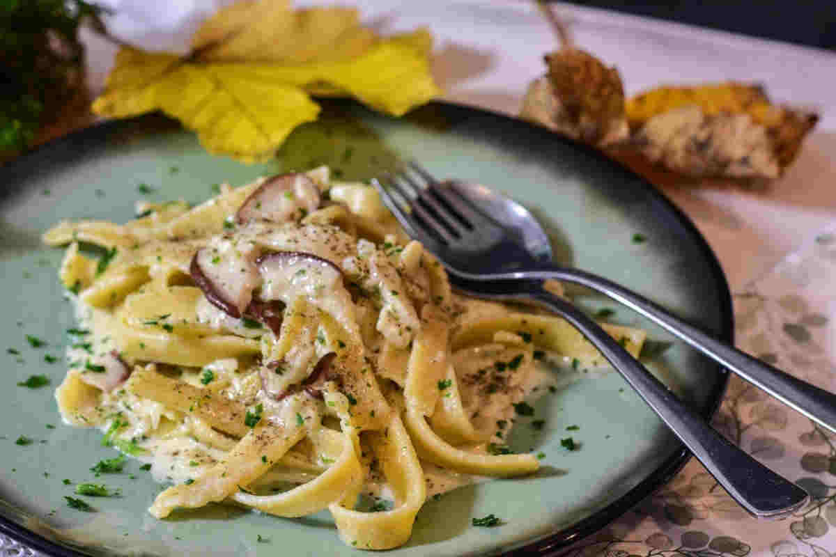 Tagliatelle ai funghi porcini