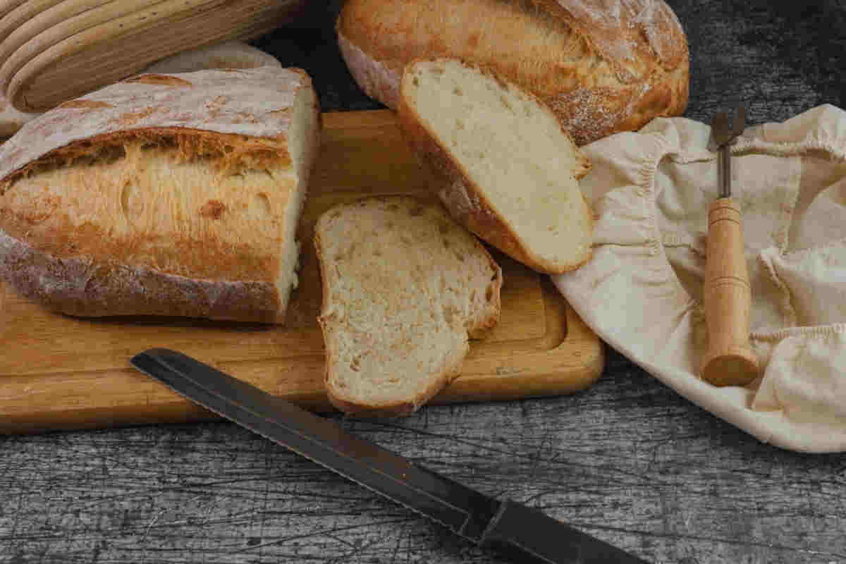 Pane per crostini con i funghi porcini