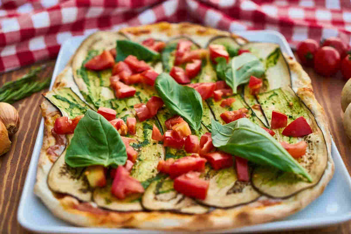 Pizza surgelata con ingredienti sani